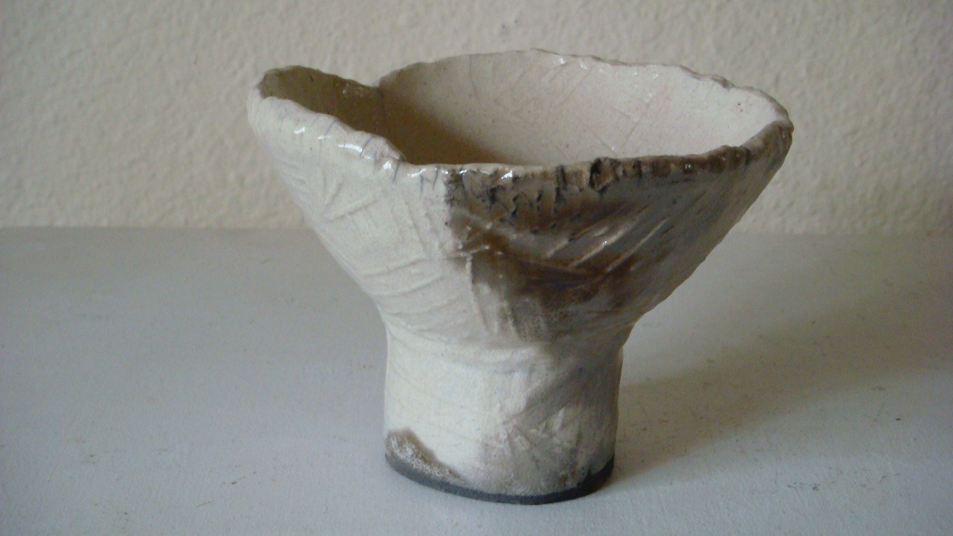 White Crackle Raku